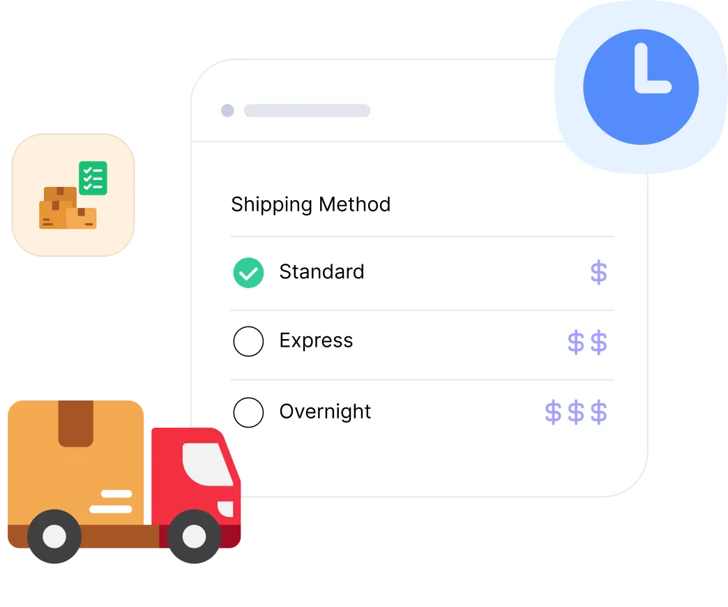 Real-time shipping estimates at checkout