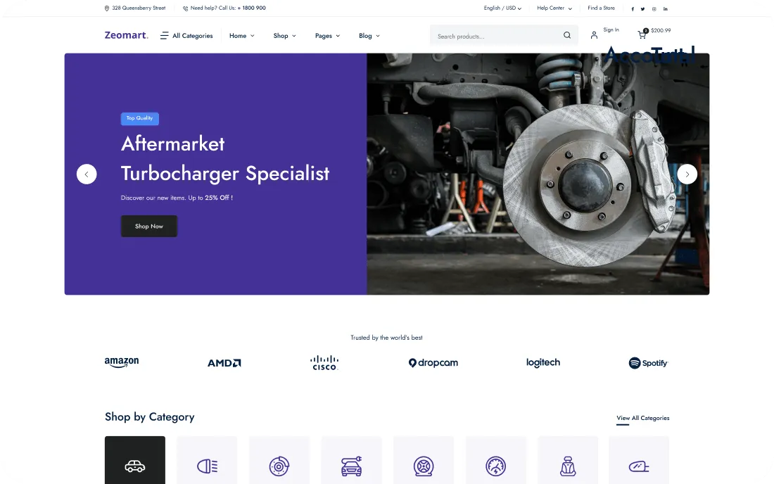 FlyCommerce theme preview