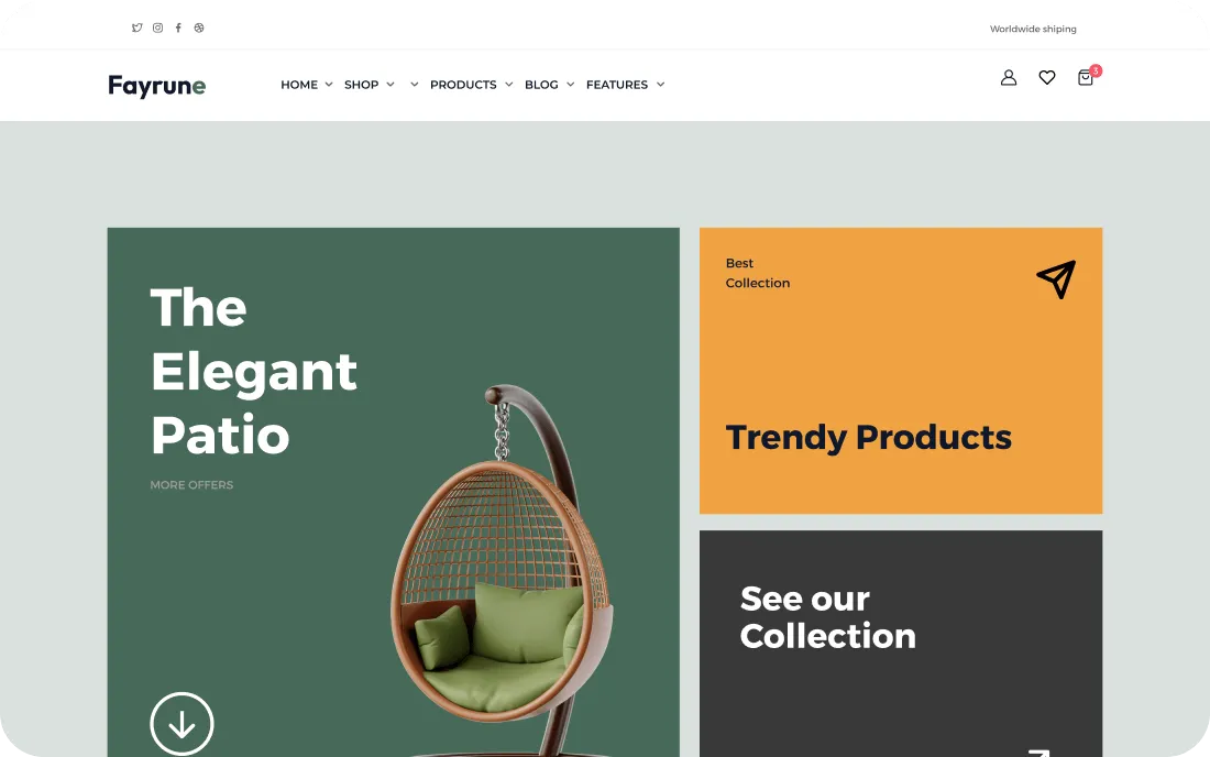 FlyCommerce theme preview