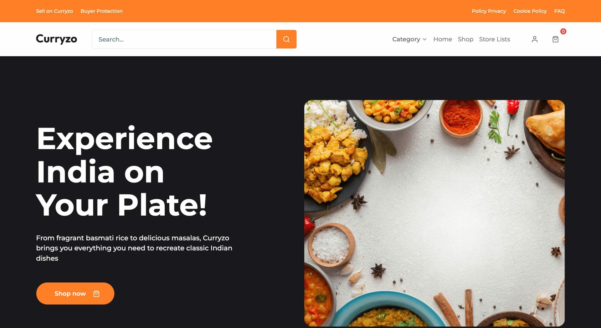 This is a screenshot of curryzoo
