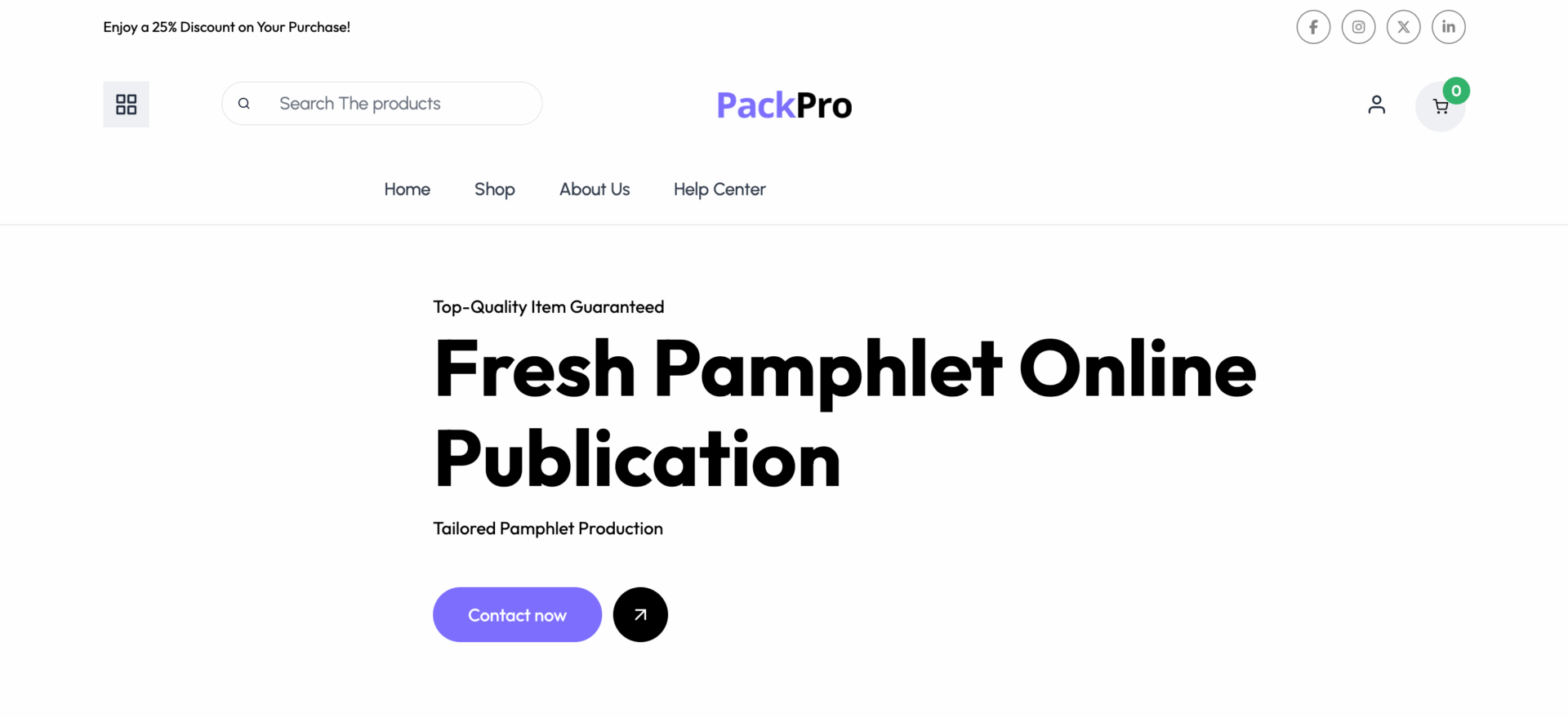 This is a screenshot of packpro