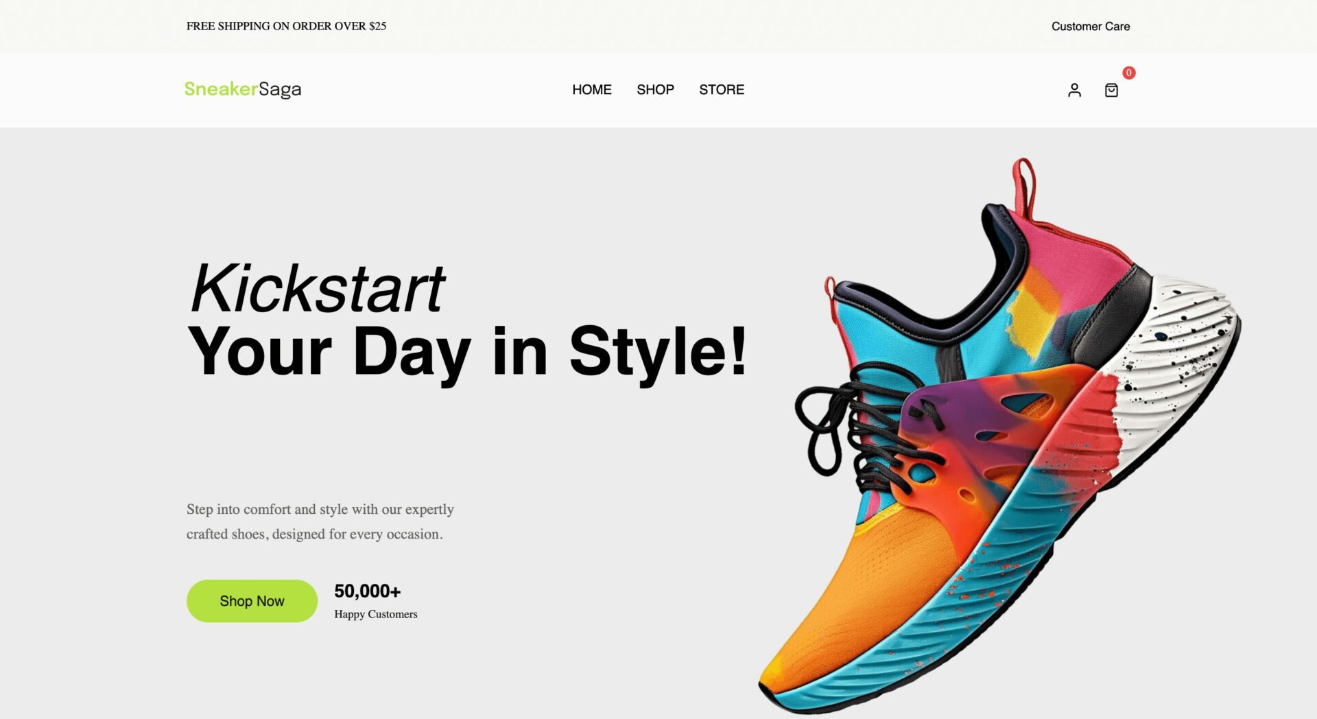 This is a screenshot of sneakersaga
