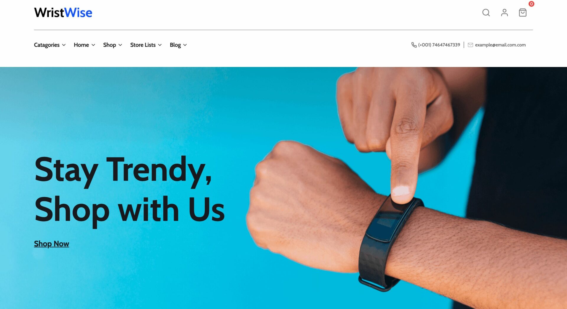 This is a screenshot of Wristwise